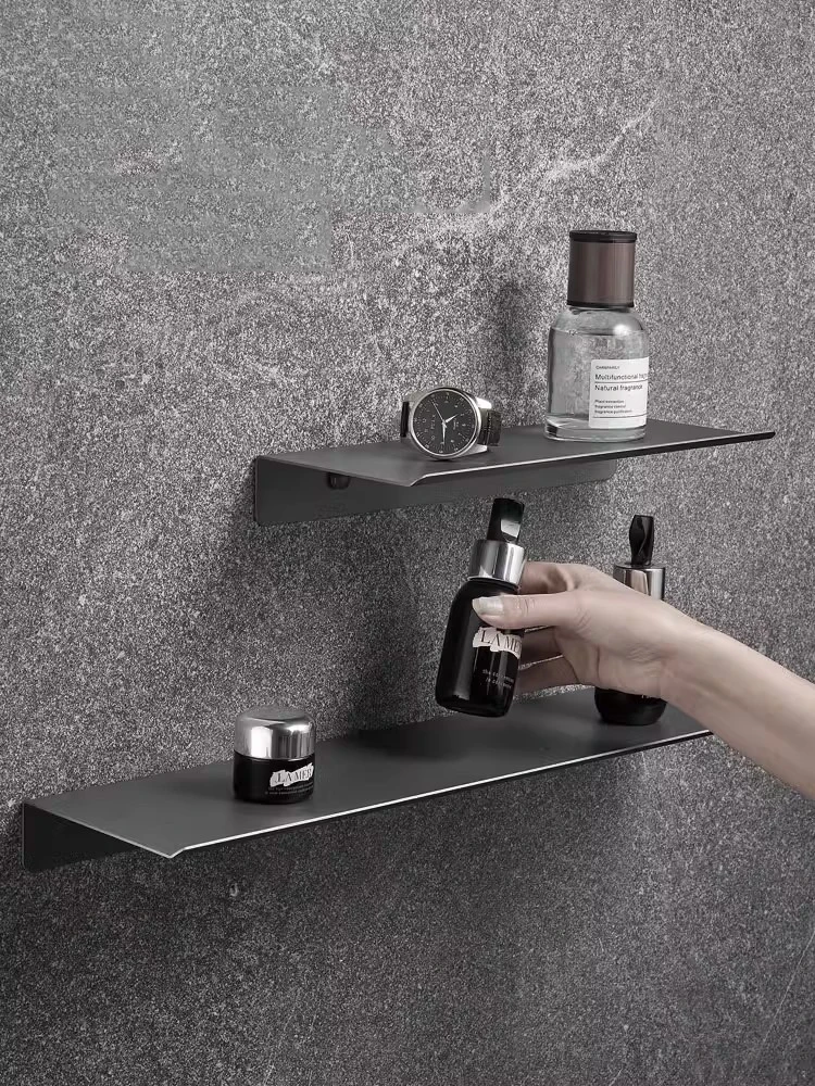 โมเดิร์น Minimalist REST Room ชั้นวางของติดผนัง Monolayer วัสดุสแตนเลสชั้นลอยตกแต่งห้องนั่งเล่น