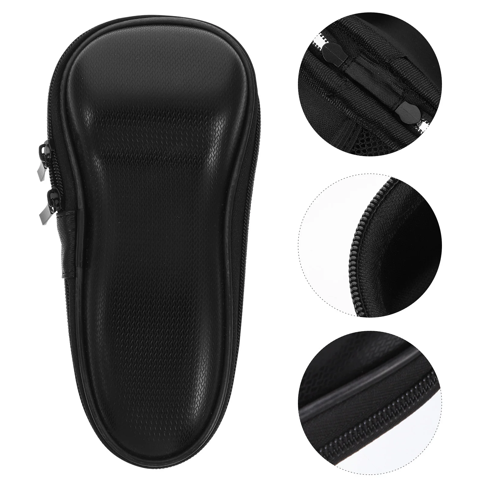 

1Pcs Portable Black Electric Shaver Bag Shockproof Beard Clipper Storage Box Waterproof Durable Razor Carrying Case with Zipper