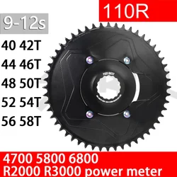 PASS QUEST 110bcd chainring 3mm Offset narrow wide single Bicycle chainwheel For Shimano R2000 4700 5800 6800 9000 power meter