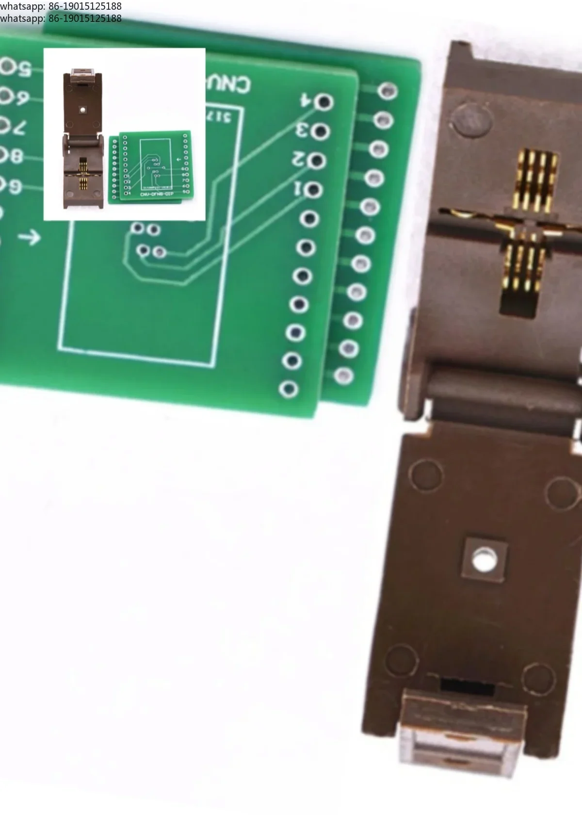 new collection  DFN8 burning DFN3X3-8L (0.65) aging test seat IC chip socket adapter DIP with heat sink
