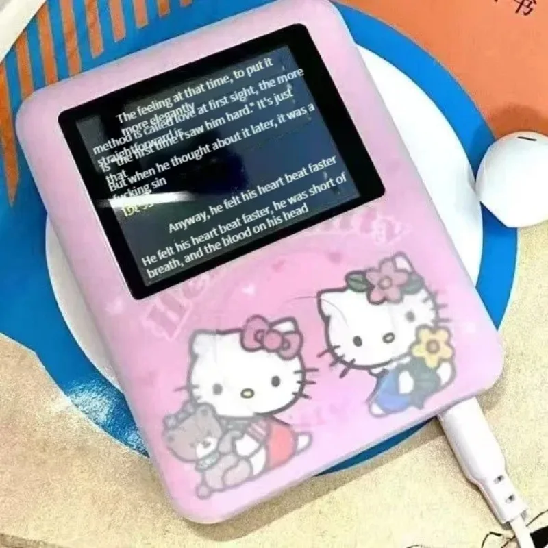 2024 New Sanrio Hello Kitty Mp3 Student Sports Portable Ultra-Thin Mini Music Walkman E-Book Cute Doll Playing Music Girl Gifts