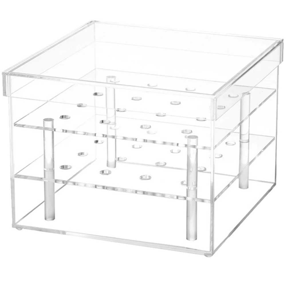 

Acrylic Clear Eternal Flower Packaging Box Transparent Flower Gift Box for Bridal Shower Wedding Birthday Gifts