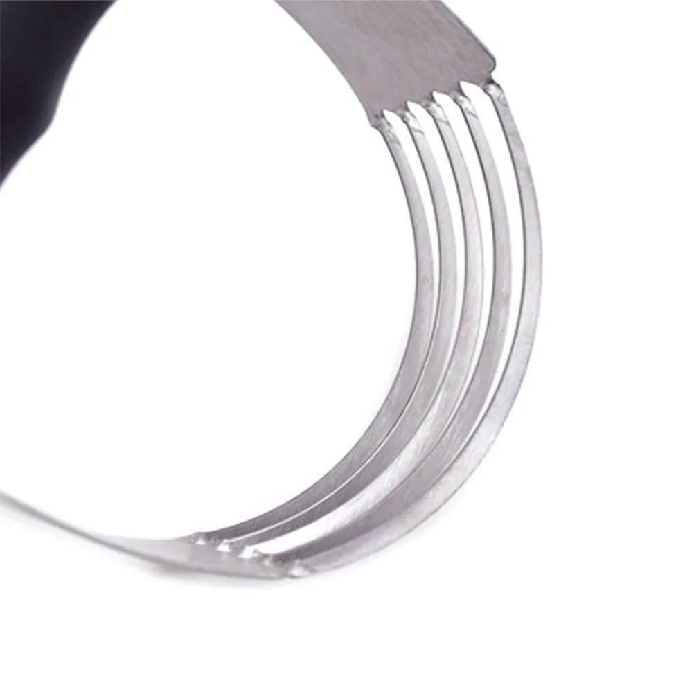 

Pastry Cutter Stainless Steel Professional Dough Mixer Baking Tool For Cookies Cakes Muffins Arched Blade Easy Grip Rust