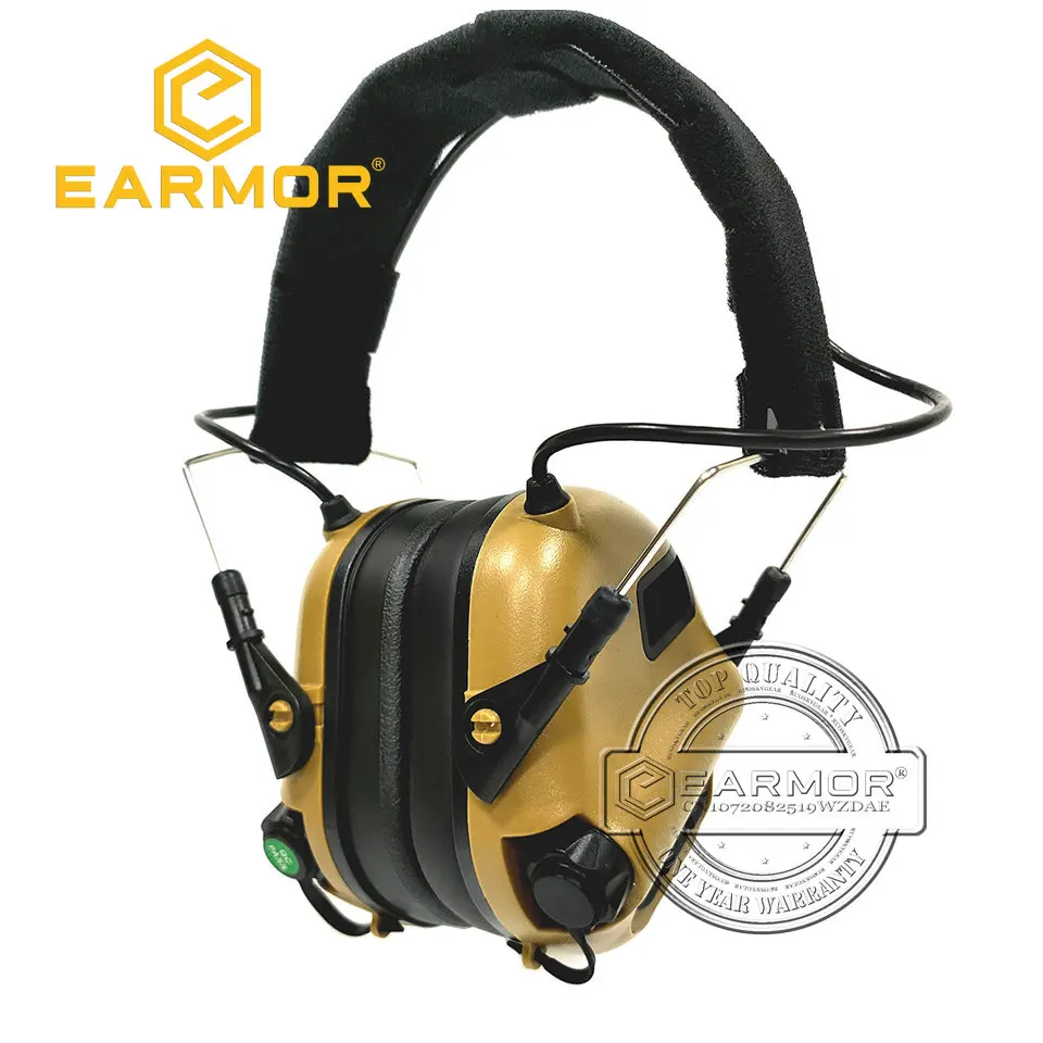 

Наушники EARMOR M31 MOD4, тактические наушники для съемки, раньше шумоподавления, Защита слуха, активная гарнитура, наушники