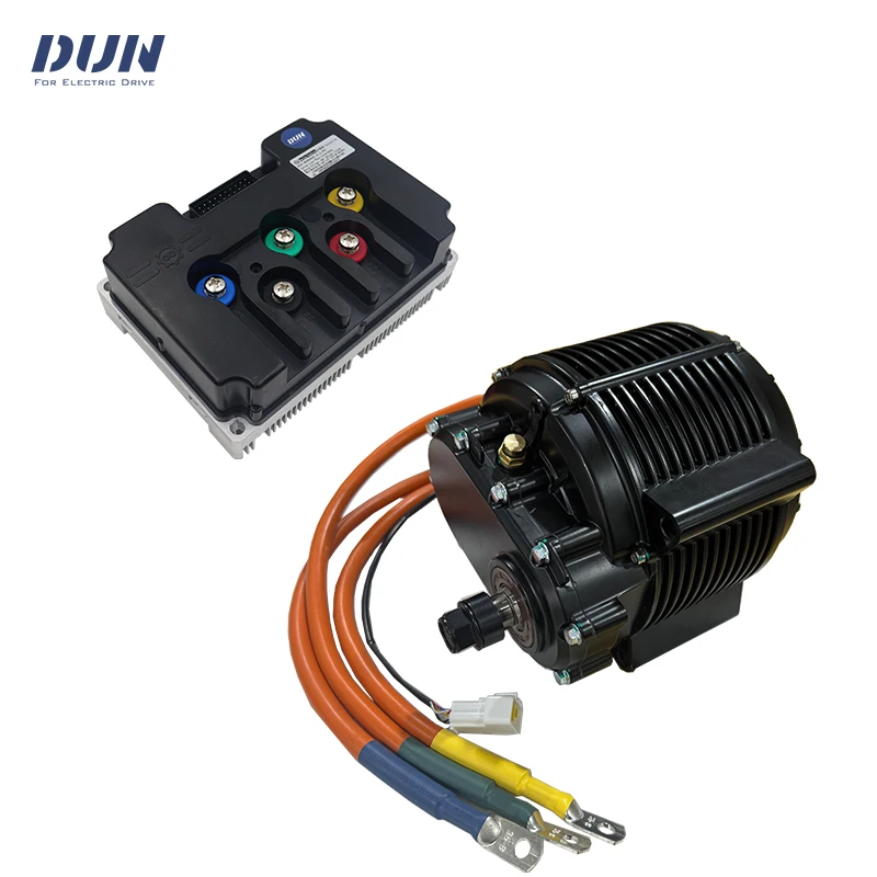 QS165 10KW V3 60H PMSM Mid Drive Motor with 1:2.37 Gearbox,Fardriver Controller ND721000 DC 500A