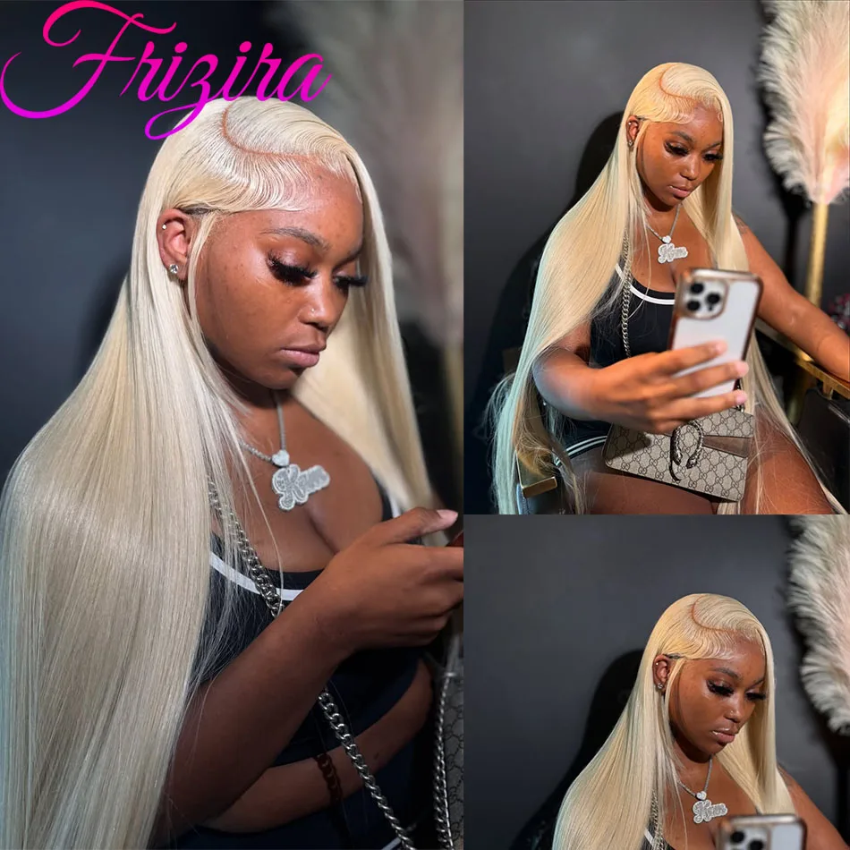 613 شقراء HD الدانتيل خصلات الشعر المستعار الإنسان 13x6 شفافة الدانتيل الباروكات الأمامية العظام مستقيم 100% البرازيلي خصلات الشعر المستعار الإنسان 220 الكثافة