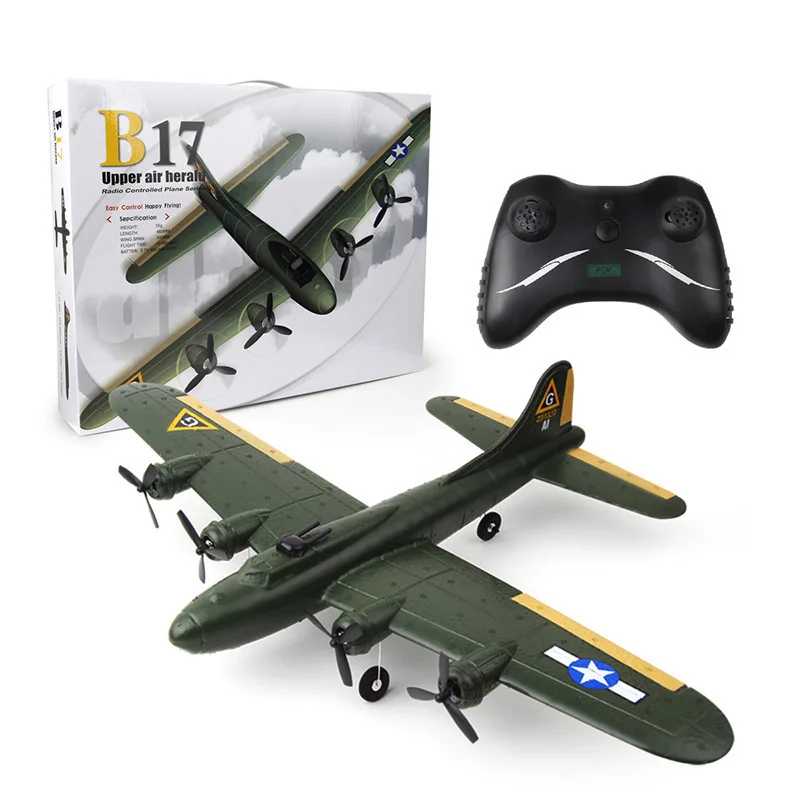 Nuevo avión B17 Rc, avión de Control remoto, ala fija, planeador de 2,4 ghz, espuma Epp, aviones Rtf Rc, juguetes para niños