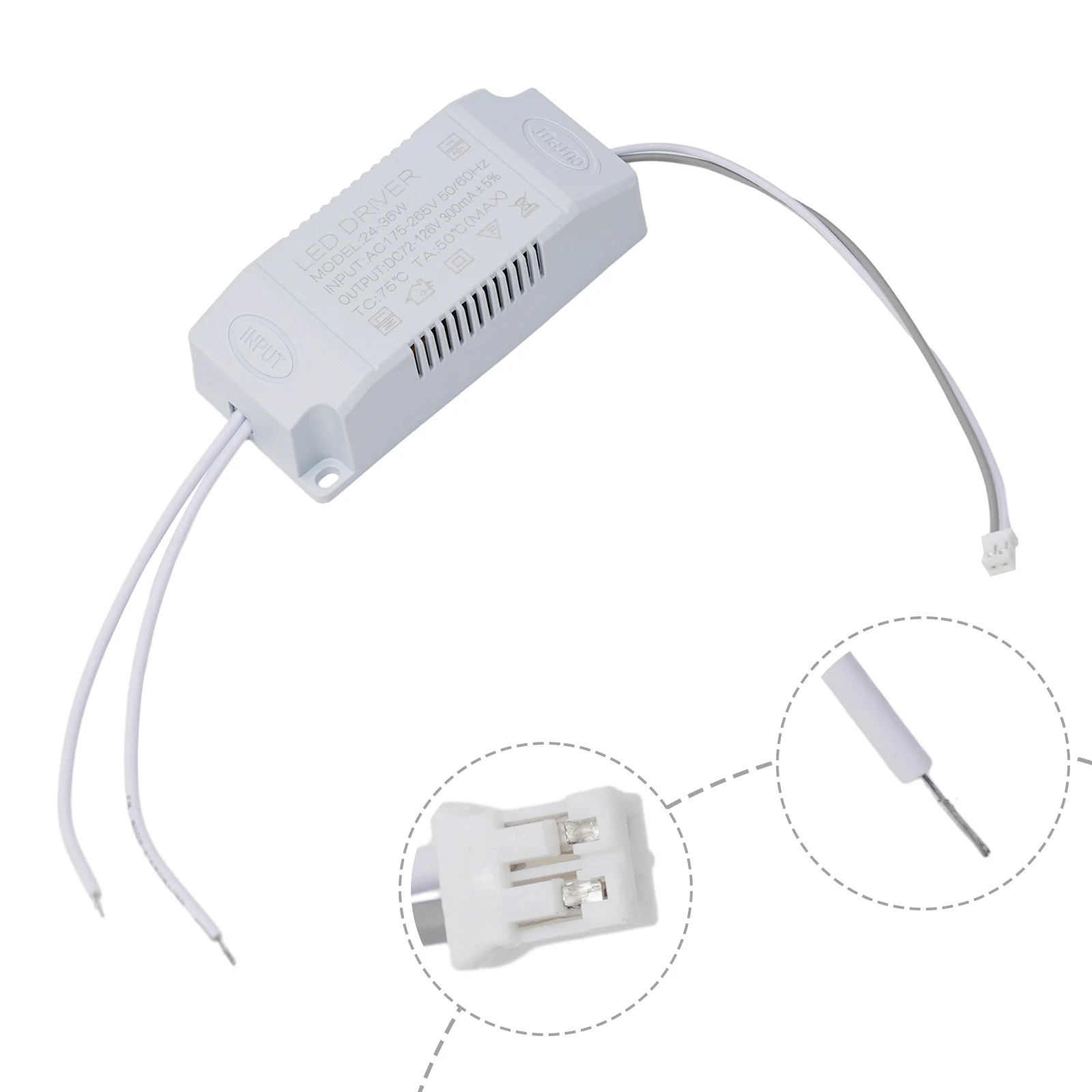 Driver LED trasformatori elettronici alimentatore 1w ~ 36w trasformatore 240v Dc 12V/24V/36V corrente costante per lampada da soffitto/pannello