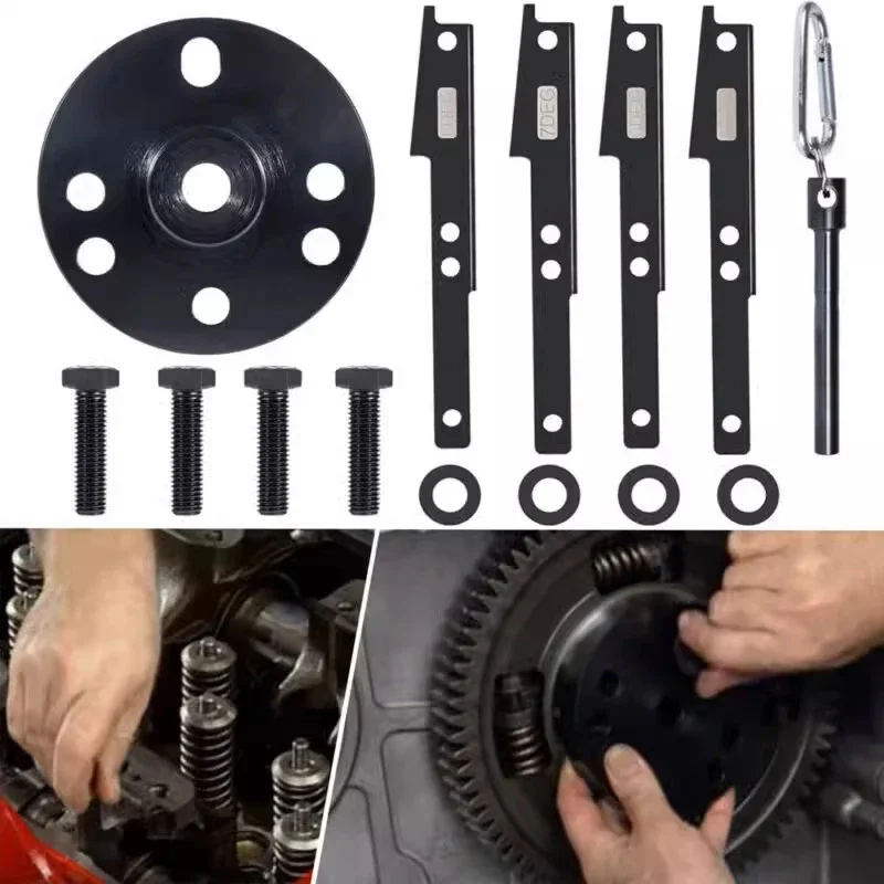 

Camshaft Timing Tool Kit For Cummins ISX X15 Engine 4/6/ 7 Degree Wedge 7MM Engine Brake Adjustment Tool Cam Gear Puller