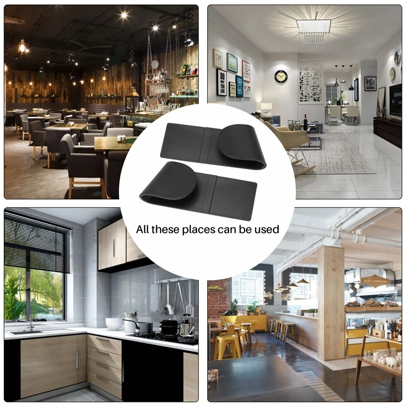 ABXF-12Pcs Plastic Pot Pan Lid Rack Clip Cooker Pot Cover Frame Stand For Storing Pot Lids Dishes Storage Organizer Holder