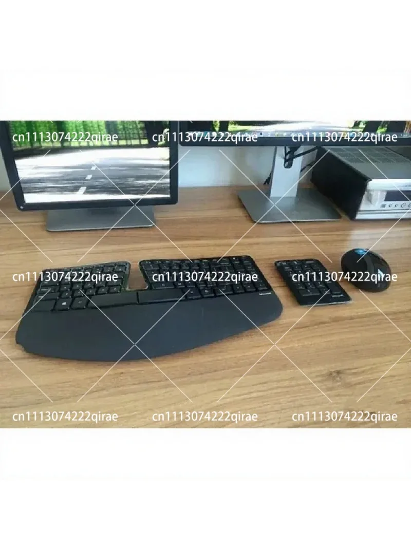 Ergonomic Wireless Keyboard and Mouse Set, Desktop Combo for Home Office Use
