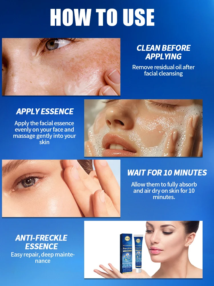 Remove freckles and whiten the skin, lighten and brighten facial dark spots