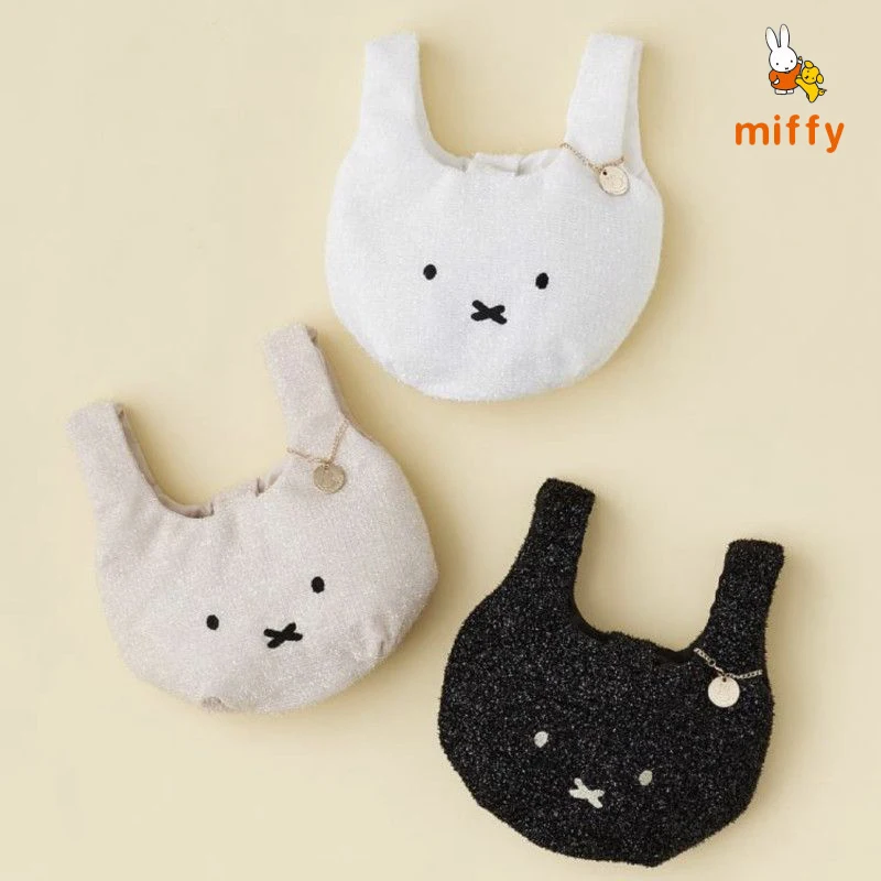 

Kawaii Miffy Handbag Creative Cartoon Portable Tote Multicolor Dopamine Delicate Handbag Anime Accessories Perfect Birthday Gift