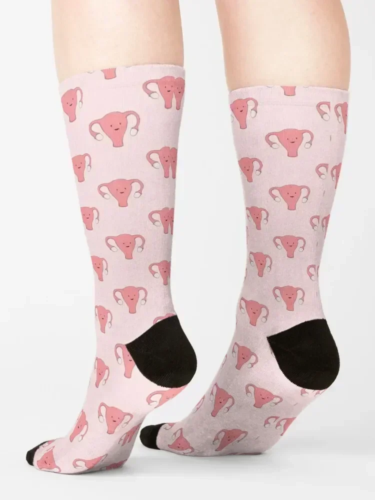 Uterus Series - Happy Womb Day Socks Novelties cotton hiking sports and leisure Girl'S Socks Men's