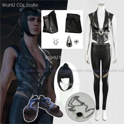 Baldurs Cos Gate 3 Cosplay Shadowheart Costume Fantasia Disguise Adult Women Leather Pants Outfit Female Halloween Carnival Suit