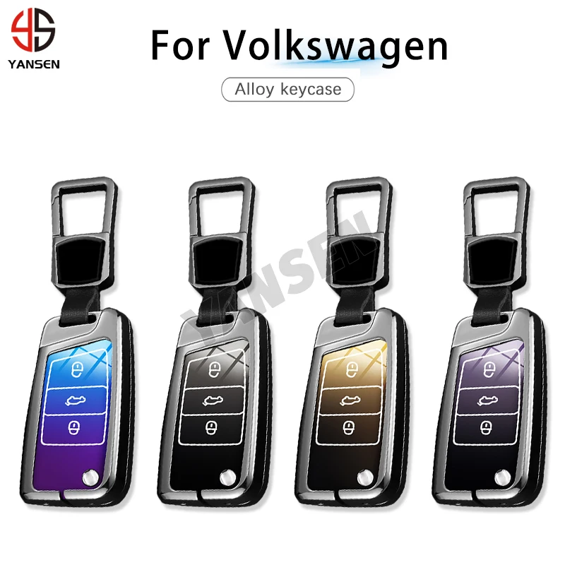 

Чехол для ключей из цинкового сплава крутого цвета для VW Golf 5 Golf6 Mk6 Jetta GTI R36 Scirocco Polo Remtoe, аксессуары для ключей