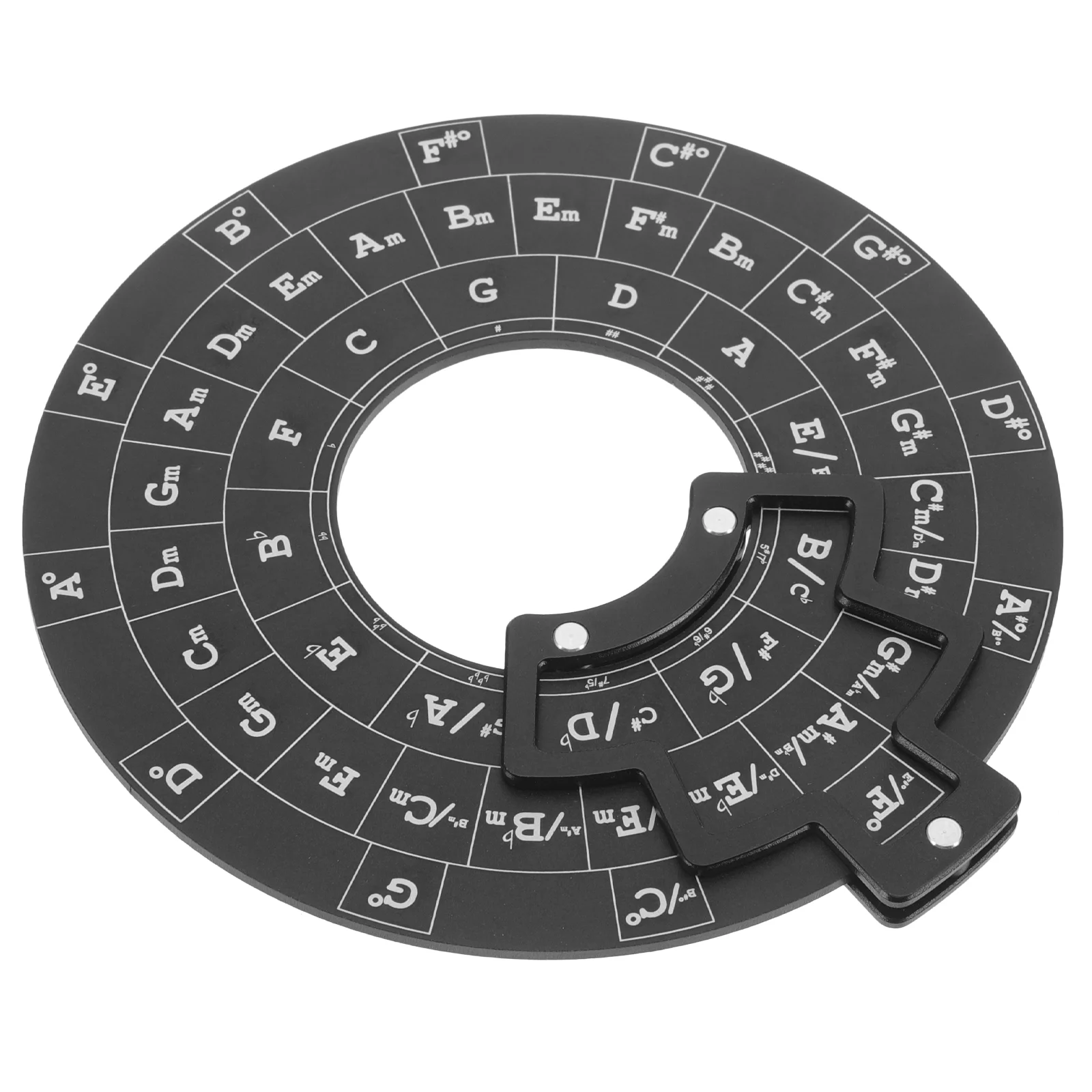 

Music Theory Learning Tools Chord Wheel for Musicians Staff Melody Metal Circle of Fifths Aluminum Alloy