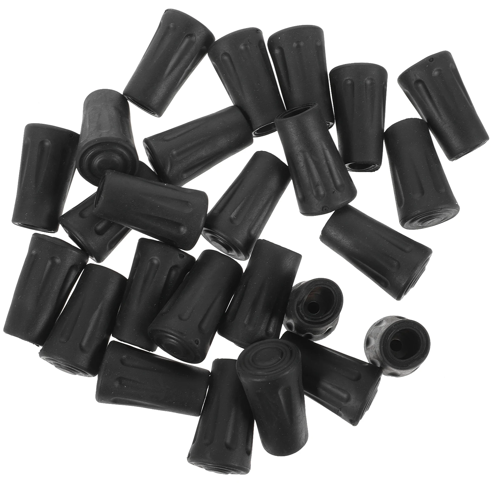 

24pcs Pole Cover Walking Stick Tips Replacement Hiking Foot Pads Trekking Pole Feet Protector Rubber Nonslip Protector Cane