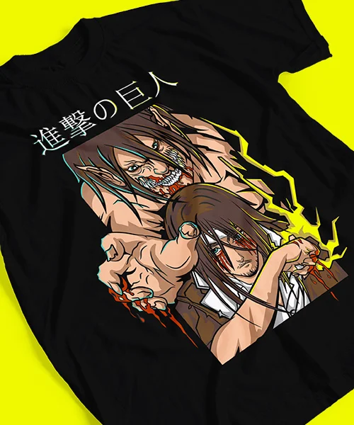 

T-shirt for Anime Shingeki no kyojin: Eren Titan en Marley