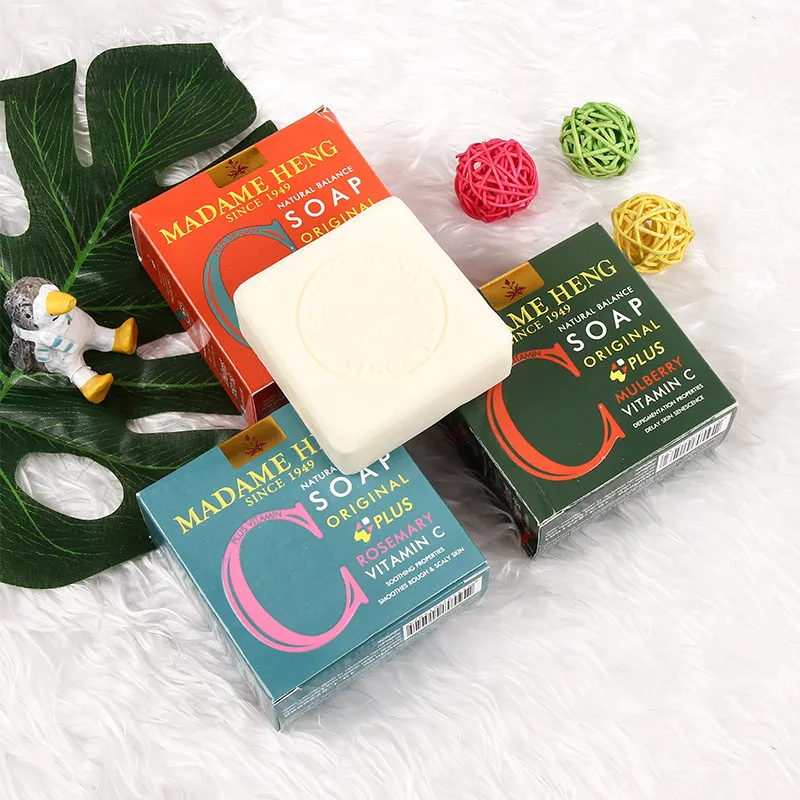 

Madame Heng VC Handmade Soap, Vitamin C Brightening & Cleansing Bar for Face & Body, Thailand, 150g