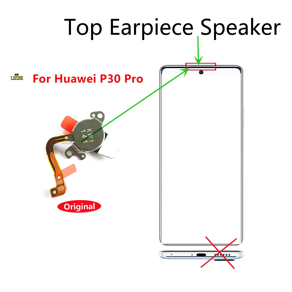For Huawei P30 Pro Top Earpiece Ear Speaker Speakerphone Buzzer Ringer Magnet Black Metal Sheet Replacement Parts image 6