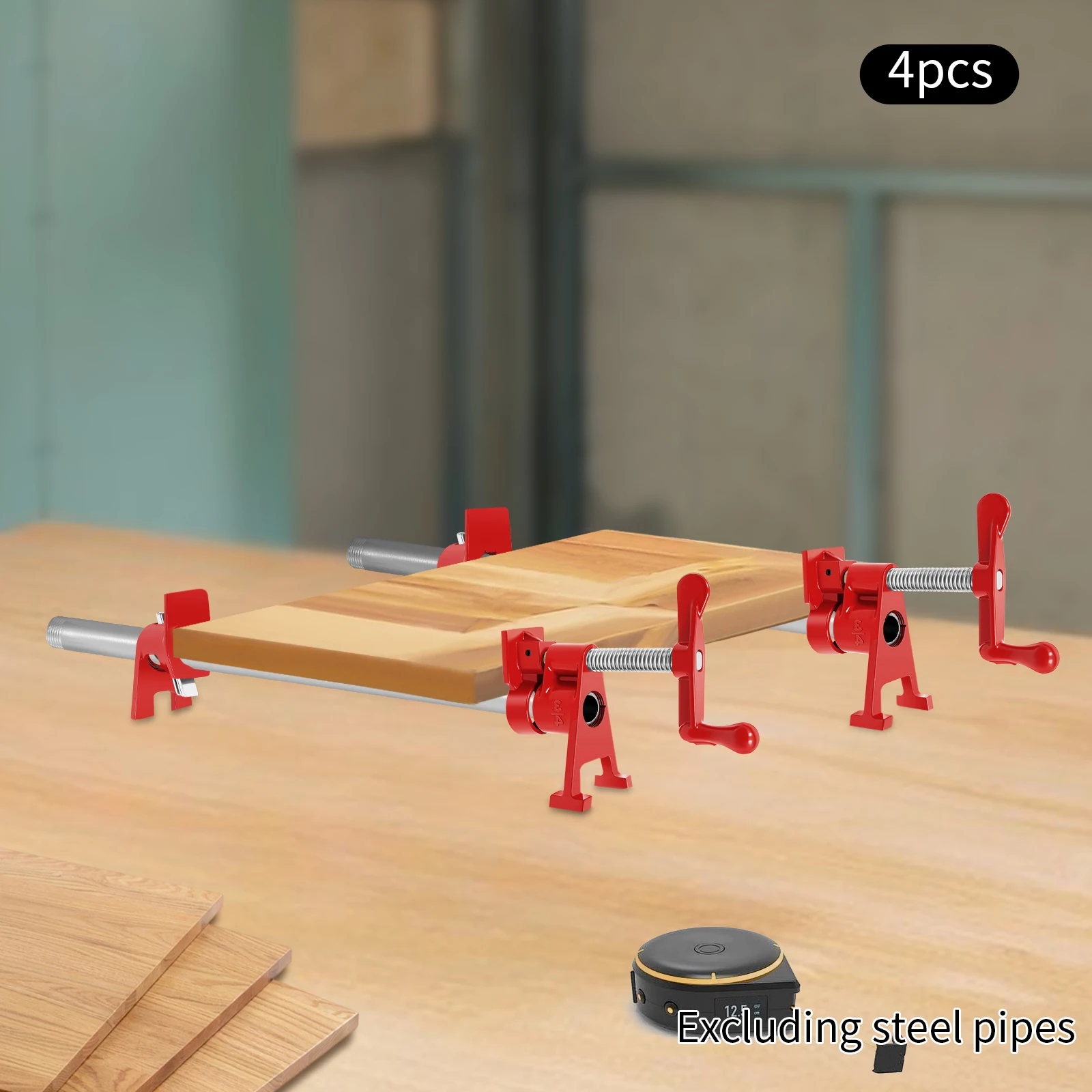 

Набор хомутов для труб диаметром 3/4 дюйма, 4 предмета | Красный чугун, зажимы для крепления на столешницу по дереву