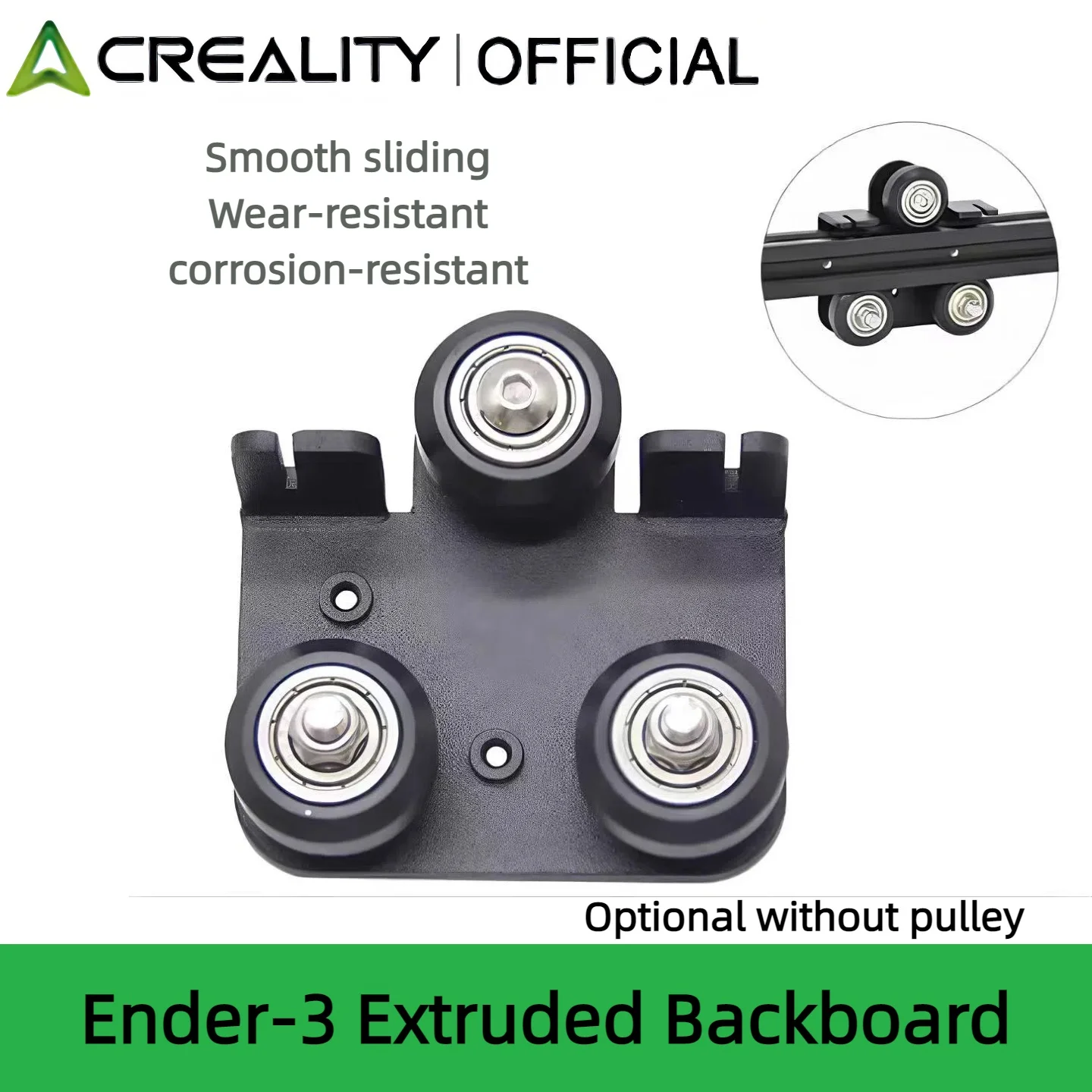 

Creality 3D printer accessories Ender-3 CR10 extruder back support plate extrusion backboard kit optional with pulley or not