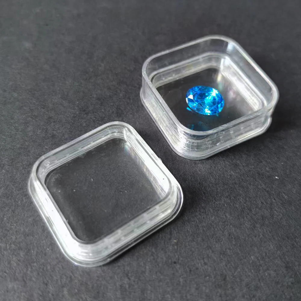 Transparent Floating Loose Diamond Box High-elasticity Membrane Ring Storage Box Precision Component Film Gemstone Packaging Box