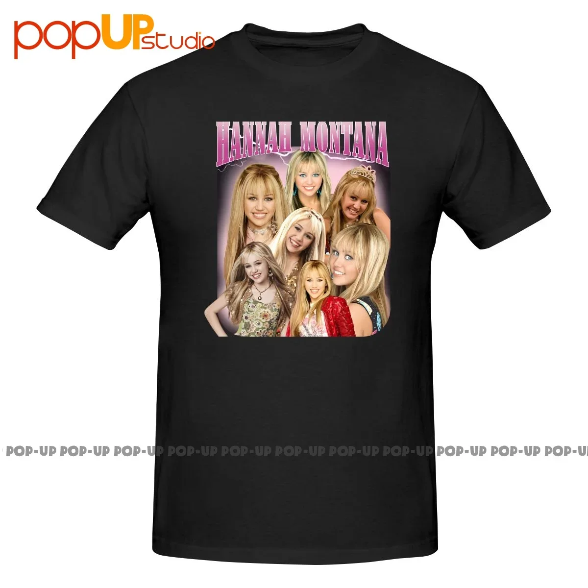 Hannah Montana Miley Cyrus P-198 Shirt T-shirt Tee Top Design Vintage All-Match