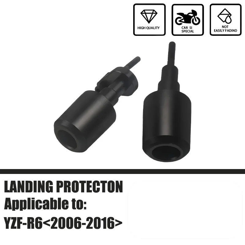 

Black/Carbon Sliding Frame for Motorcycle, Fall Protection, for Yamaha YZF-R6 YZFR6 YZF R6 YZF600 2006-2016 2007 2008