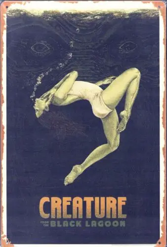 Creature from the Black Lagoon Tin Metal Sign