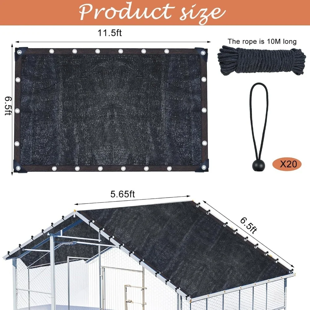 For Garden Waterproof Canopy Shade Net Set As Shown All-season Use Breathable Mesh UV Protection Thermal Regulation