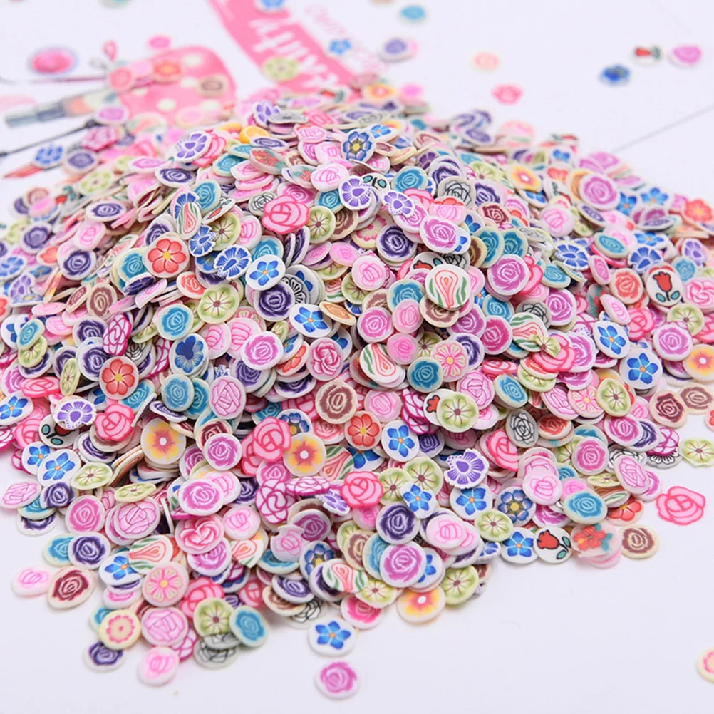 2000 Pcs Easy to Use Nail Decorations Polymer Clay Slices Patches Accessories Accessoires