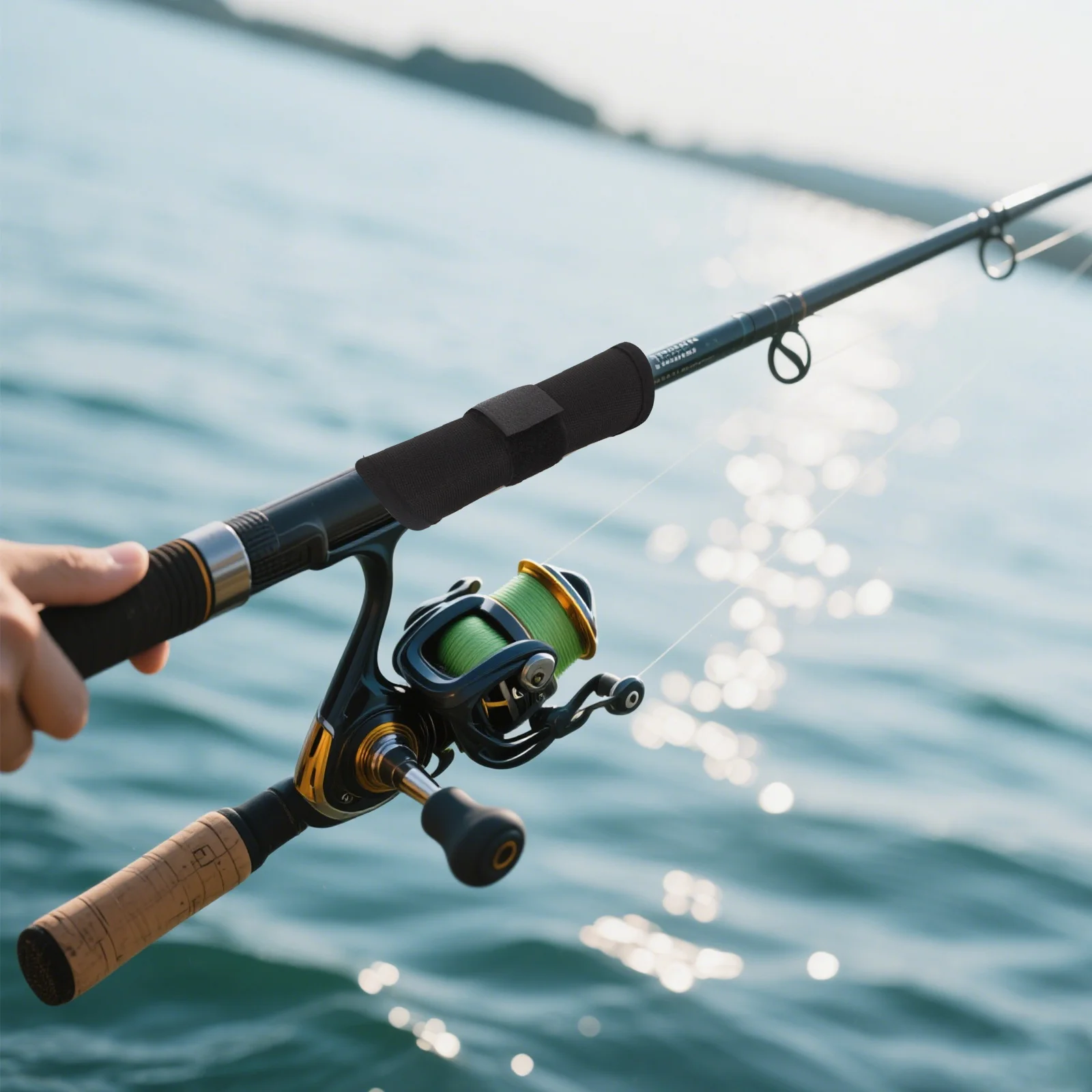 

6Pcs Black Fishing Bait Covers Lure Wrap Protector Secure Hook Guard Sleeve Compact for Anglers on The Go 5.89in