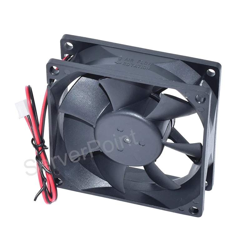 Original For ADDA AD0824MB-A70GL DC24V 0.10A 80 * 80 * 25mm 2-Pin Double Ball Cooling Fan