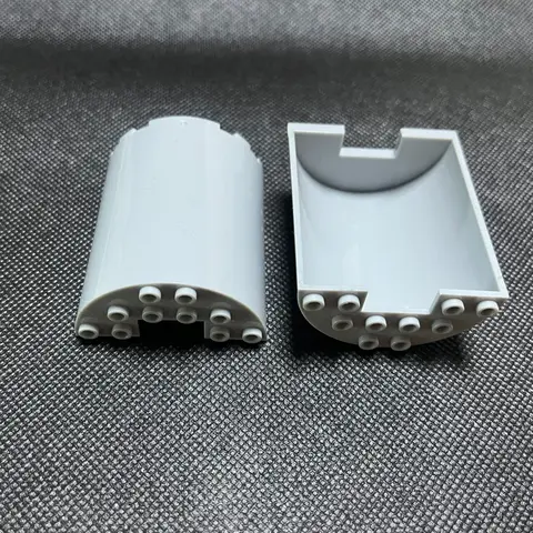Cylinder Half 3x6x6 with 1x2 Cutout Building Blocks Parts MOC Toys For Wall Window Doors Frame Compatible 87926/35347 8pcs/Lot