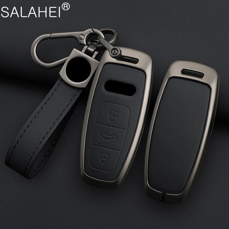 Zinc Alloy Car Key Case Cover Protector Shell Fob For Audi A1 A3 8V A4 B8 B9 A5 A6 C7 A7 A8 Q3 Q5 Q7 S4 S6 S7 S8 R8 TT Accessory