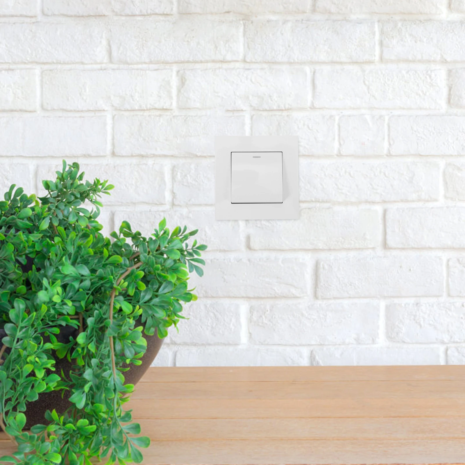 

Dual White Wall Durable PC Bronze Material Smooth Operation Home Decor Easy Control Long Lasting Safe Simple Installation