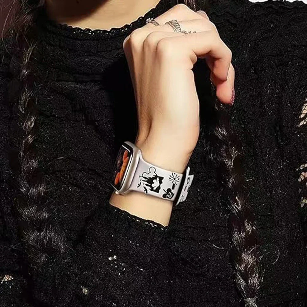 Silicone Halloween Band for Apple Watch Series 10 42/46mm 9 8 7 6 5 4 Se Ultra2 49mm Cartoon Strap for Iwatch 41mm 40 38mm 44 45 - view 2