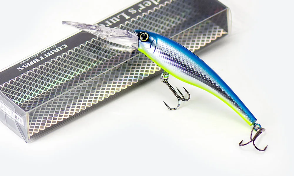 COUNTBASS Kurbelköder 90 mm 3-1/2" 13 g 1/2 oz. Tauchen 5 m 16 Fuß Angeln Kunststoff Shad Wobbler Barsch Leurre Angler's Hardbait Köder – Detail 24