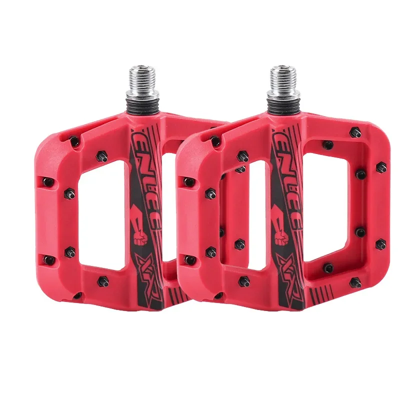 Mountain Bike Nylon Fiber Bearing Pedal Bicycle Accessories Dead Fly Bicycle Palin Pedal Road Bike Non-slip Pedal Bike Pedals