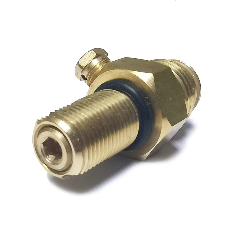 Valve à broche de réservoir de cylindre d'air comprimé Co2, en cuivre 5/8 "-18UNF, accessoires de plongée et d'escalade