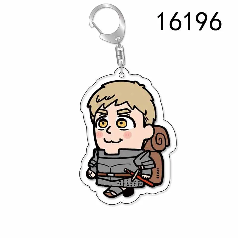 Delicious in Dungeon Keychain Anime Keyring Acrylic Cute Cartoon Marcille Laios Senshi Bag Pendant Key Chain Gift