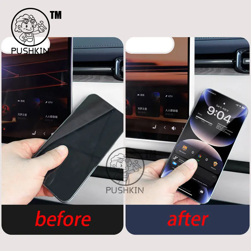 For ZEEKR 9X 2025 2026 Car Central Control Navigation Screen Display Protective Cover Silicone Frame Auto Accessories