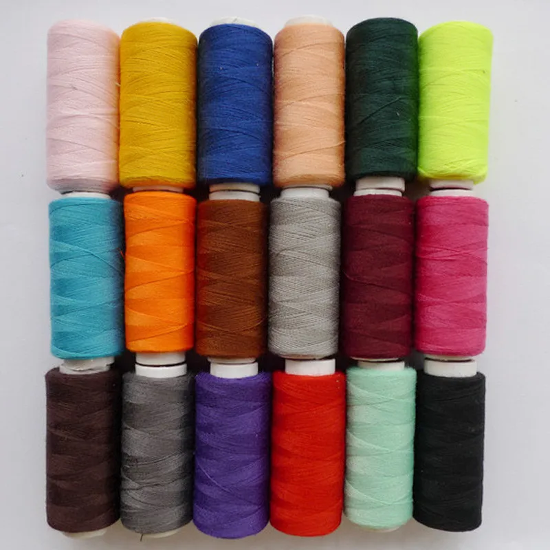 20 colors selected 100 yards non fading household cotton thread high-quality rolls of Not easily broken sewing machine thread