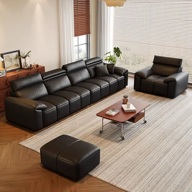 

Modern Luxury Living Room Sofas Leather Balcony Multifunctional Minimalist Relaxing Outdoor Sofa Floor Divano Balcony Furniture