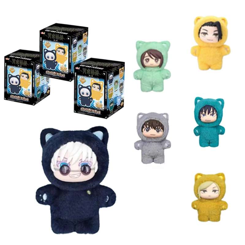 

В наличии подлинная Eaki Jujutsu Kaisen Season 2, Cat Park Party Gojo Satoru слепая коробка, плюшевая кукла, сумка, подвеска, модель, коллекция