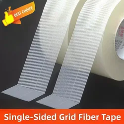 25M Grid Fiber Tape Toy Airplane Model Strong Mesh Single-Sided Tape Insulation Glass Fiber Reinforced Adhesive Fixed Seal Tape