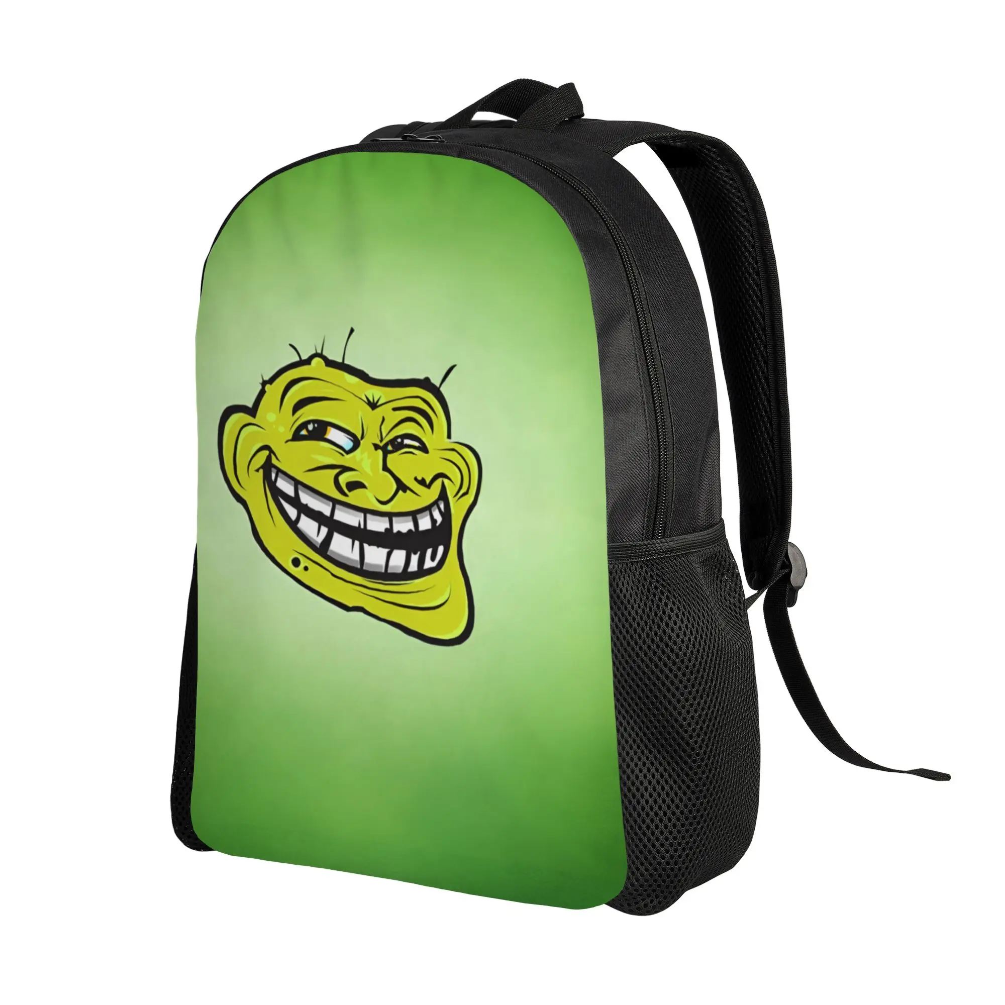 Trollface Funny Backpacks Men Women Basic Bookbag for College School Manga Bags