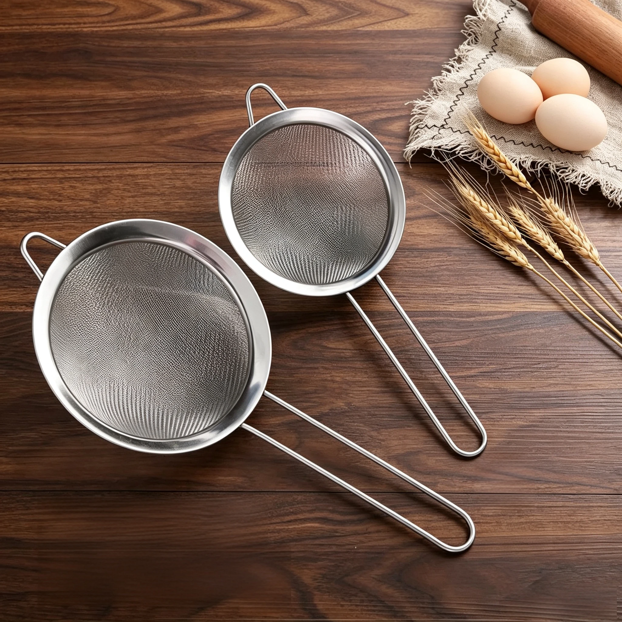 Fine Mesh Strainer, Stainless Steel Tea Strainer Conical Mesh Strainers Sieve for Cocktail, Coffee, Food, Noodles, Tea